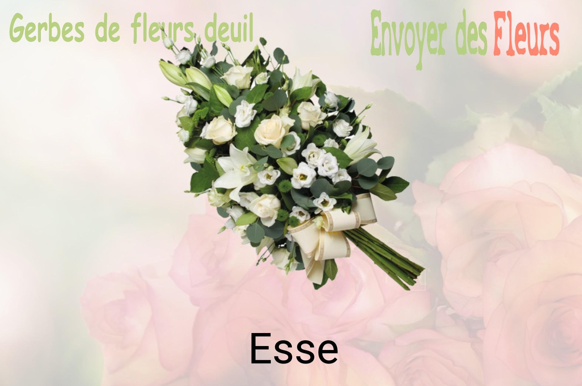 Gerbe de fleurs de deuil livrée à Esse